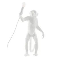 Seletti White Monkey Standing Lamp